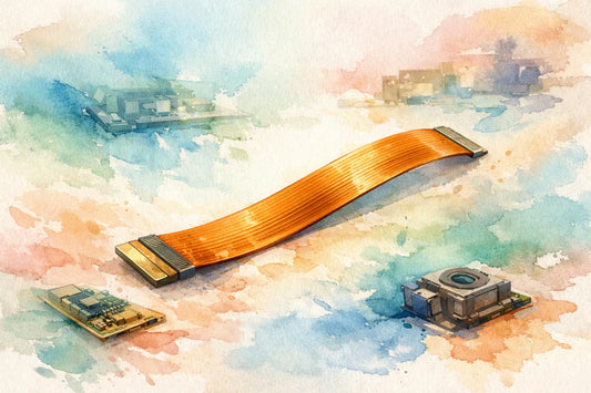 Straight flex cable for compact electronics